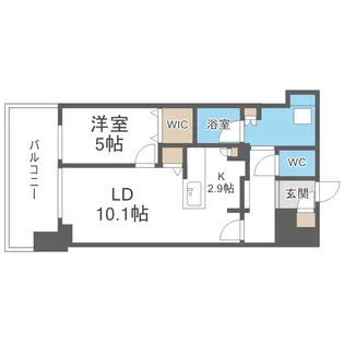 北海道札幌市厚別区厚別中央一条6丁目【マンション】の間取り