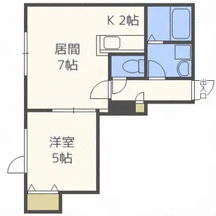 北海道札幌市手稲区前田一条1丁目【アパート】の間取り
