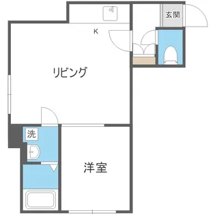 北海道札幌市西区二十四軒四条5丁目【マンション】の間取り