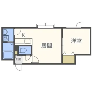 北海道札幌市西区八軒六条西7丁目【アパート】の間取り