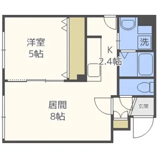 北海道札幌市豊平区美園四条1丁目【マンション】の間取り