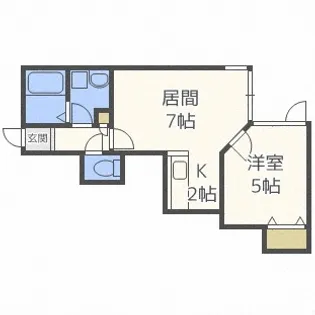 北海道札幌市手稲区前田一条1丁目【アパート】の間取り