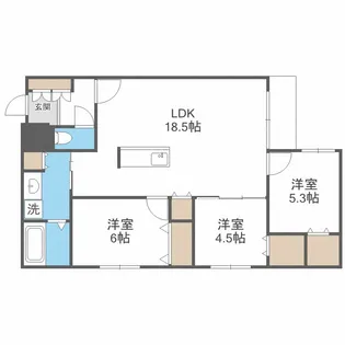 北海道札幌市中央区南六条西14丁目【マンション】の間取り
