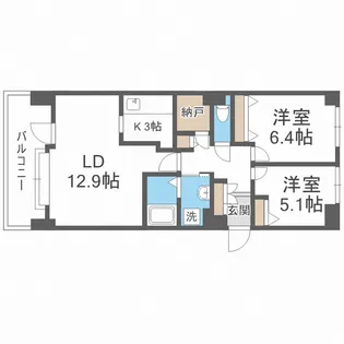 北海道札幌市中央区南四条東4丁目【マンション】の間取り