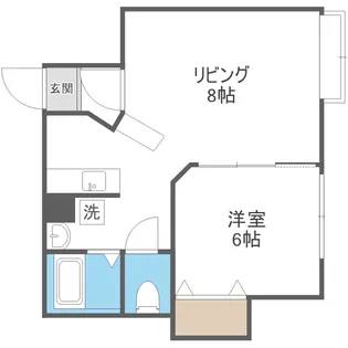 北海道札幌市厚別区厚別中央一条2丁目【マンション】の間取り