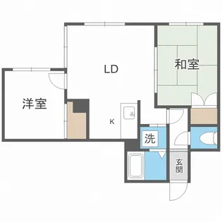 北海道札幌市白石区平和通10丁目北【アパート】の間取り