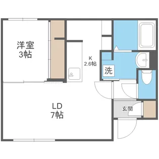 北海道札幌市西区発寒四条3丁目【マンション】の間取り