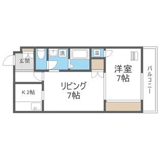 北海道札幌市南区石山東7丁目【マンション】の間取り