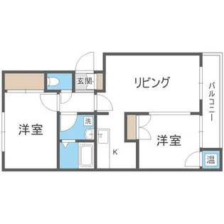 北海道札幌市南区石山東7丁目【マンション】の間取り