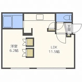 北海道札幌市西区二十四軒四条5丁目【マンション】の間取り