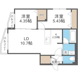北海道札幌市東区北七条東3丁目【マンション】の間取り