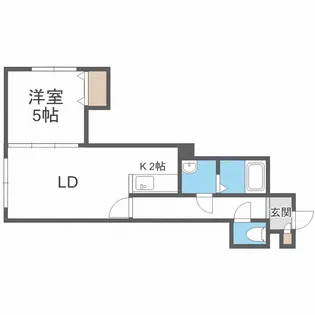 北海道札幌市南区石山一条8丁目【アパート】の間取り