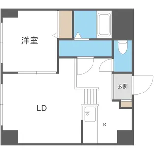 北海道札幌市厚別区大谷地東2丁目【マンション】の間取り