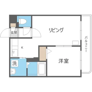 北海道札幌市白石区栄通4丁目【アパート】の間取り