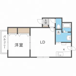 北海道札幌市豊平区平岸八条13丁目【マンション】の間取り