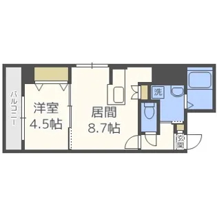 ノースプレミア大通北【501号室】の間取り