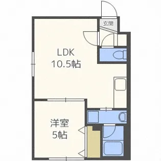 北海道札幌市白石区南郷通9丁目南【マンション】の間取り