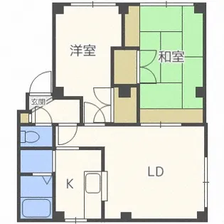 北海道札幌市北区北十九条西2丁目【マンション】の間取り