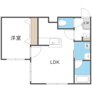 北海道札幌市中央区南二十二条西9丁目【マンション】の間取り