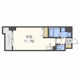 北海道札幌市白石区本郷通3丁目南【マンション】の間取り