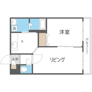 北海道札幌市白石区栄通4丁目【アパート】の間取り