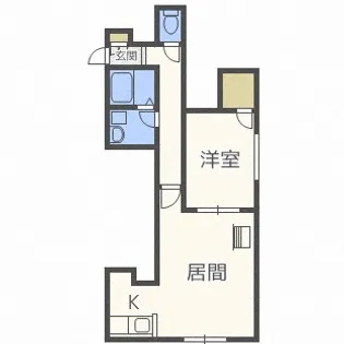 北海道札幌市手稲区稲穂二条8丁目【アパート】の間取り
