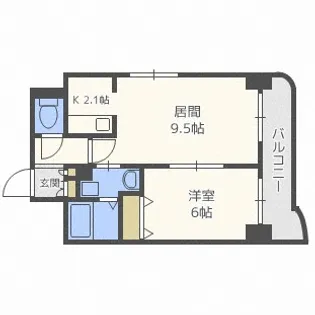 北海道札幌市中央区北五条西12丁目【マンション】の間取り