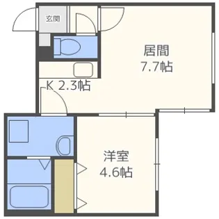 北海道札幌市南区澄川三条3丁目【マンション】の間取り