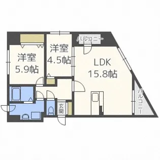 北海道札幌市西区琴似三条7丁目【マンション】の間取り