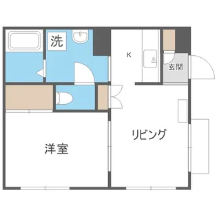 北海道札幌市中央区宮の森四条5丁目【マンション】の間取り