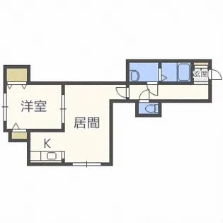 北海道札幌市手稲区富丘二条5丁目【アパート】の間取り