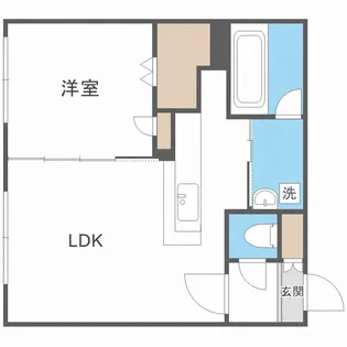 北海道札幌市中央区南二条西22丁目【マンション】の間取り
