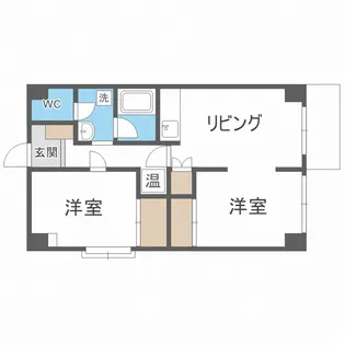 北海道札幌市中央区南十四条西13丁目【マンション】の間取り