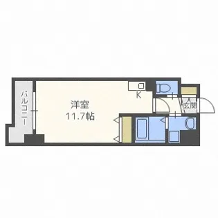 北海道札幌市白石区本郷通3丁目南【マンション】の間取り