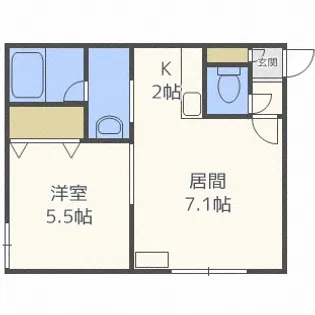北海道札幌市北区麻生町5丁目【マンション】の間取り