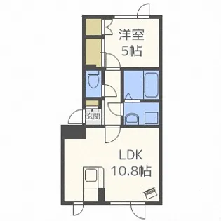 北海道札幌市北区北三十一条西3丁目【アパート】の間取り