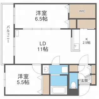 北海道札幌市中央区南二条西19丁目【マンション】の間取り