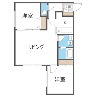 北海道札幌市豊平区平岸三条11丁目【マンション】の間取り