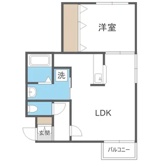 北海道札幌市西区八軒八条東2丁目【マンション】の間取り