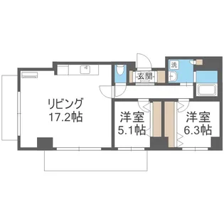 北海道札幌市中央区南三条西23丁目【マンション】の間取り