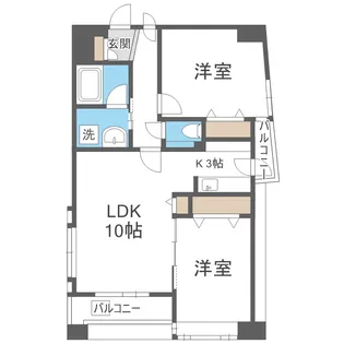 北海道札幌市中央区大通西15丁目【マンション】の間取り