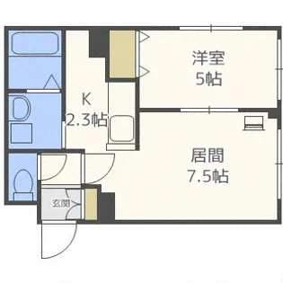 北海道札幌市中央区北五条西28丁目【マンション】の間取り