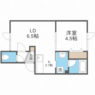 北海道札幌市東区北四十条東10丁目【アパート】の間取り