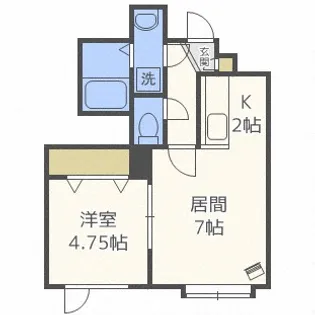 北海道札幌市南区真駒内本町7丁目【アパート】の間取り