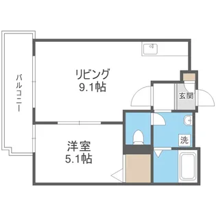 北海道札幌市白石区本通17丁目南【マンション】の間取り