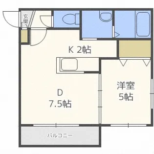 北海道札幌市東区北二十三条東9丁目【マンション】の間取り