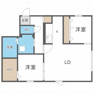 北海道札幌市東区本町一条1丁目【マンション】の間取り