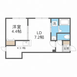 北海道札幌市南区澄川二条3丁目【マンション】の間取り