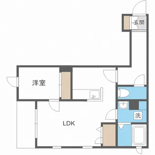 北海道札幌市東区北二十五条東16丁目【アパート】の間取り
