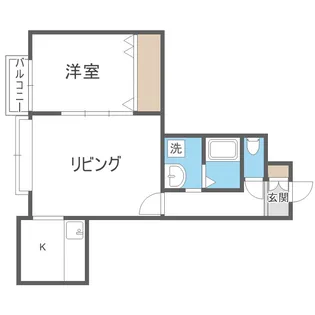 北海道札幌市手稲区富丘二条4丁目【アパート】の間取り